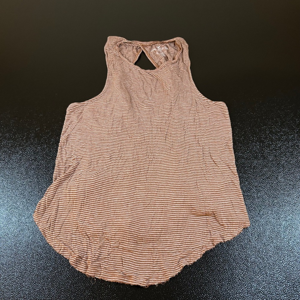 American Eagle Outfitters Striped Tank Top Racerback Cutout Casual Womens Small